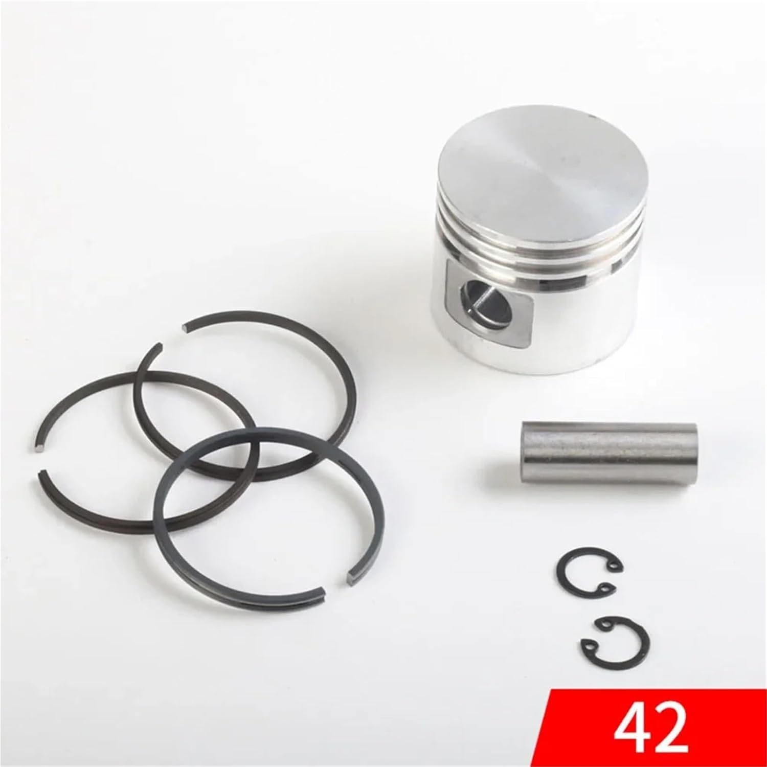 Air Compressor Piston and Rings Kit Perfect for Air Pump Maintenance 42mm/47mm/48mm/51mm/65mm/70mm/80mm/90mm(42mm)