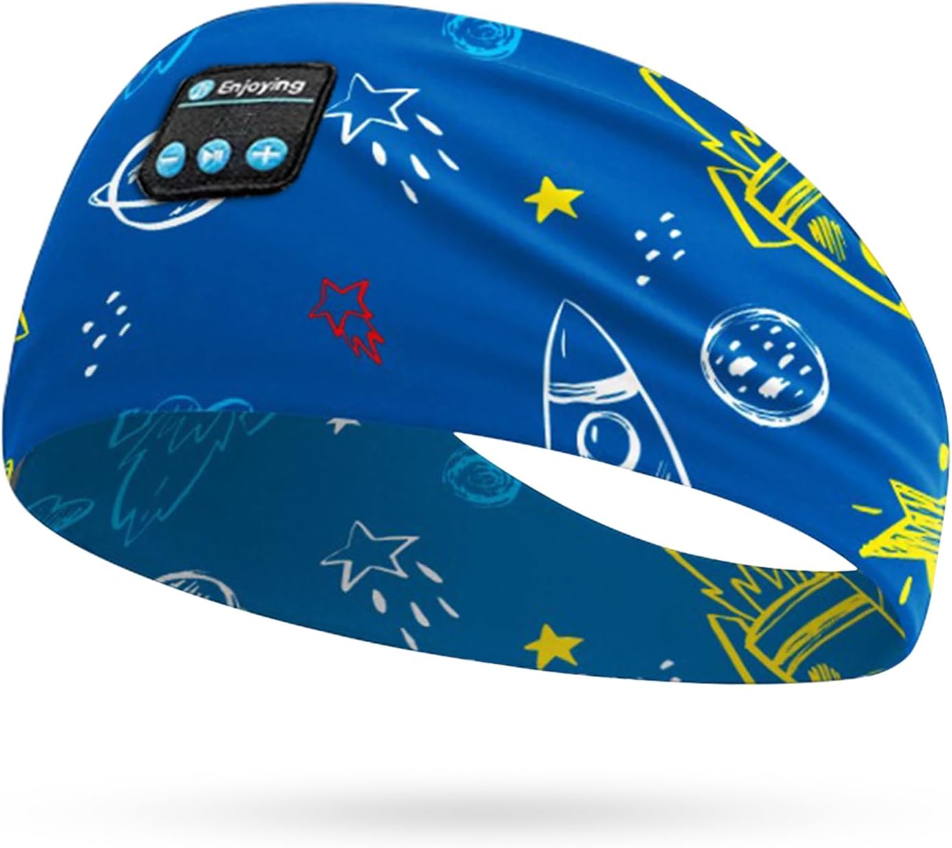 Kids Sports Headphones Bluetooth Music Headband Wireless Sports Headband Athletic Sweatbands Headphones with Stereo Speakers for Boys Girls Running Soccer Baseball Tennis Exercise