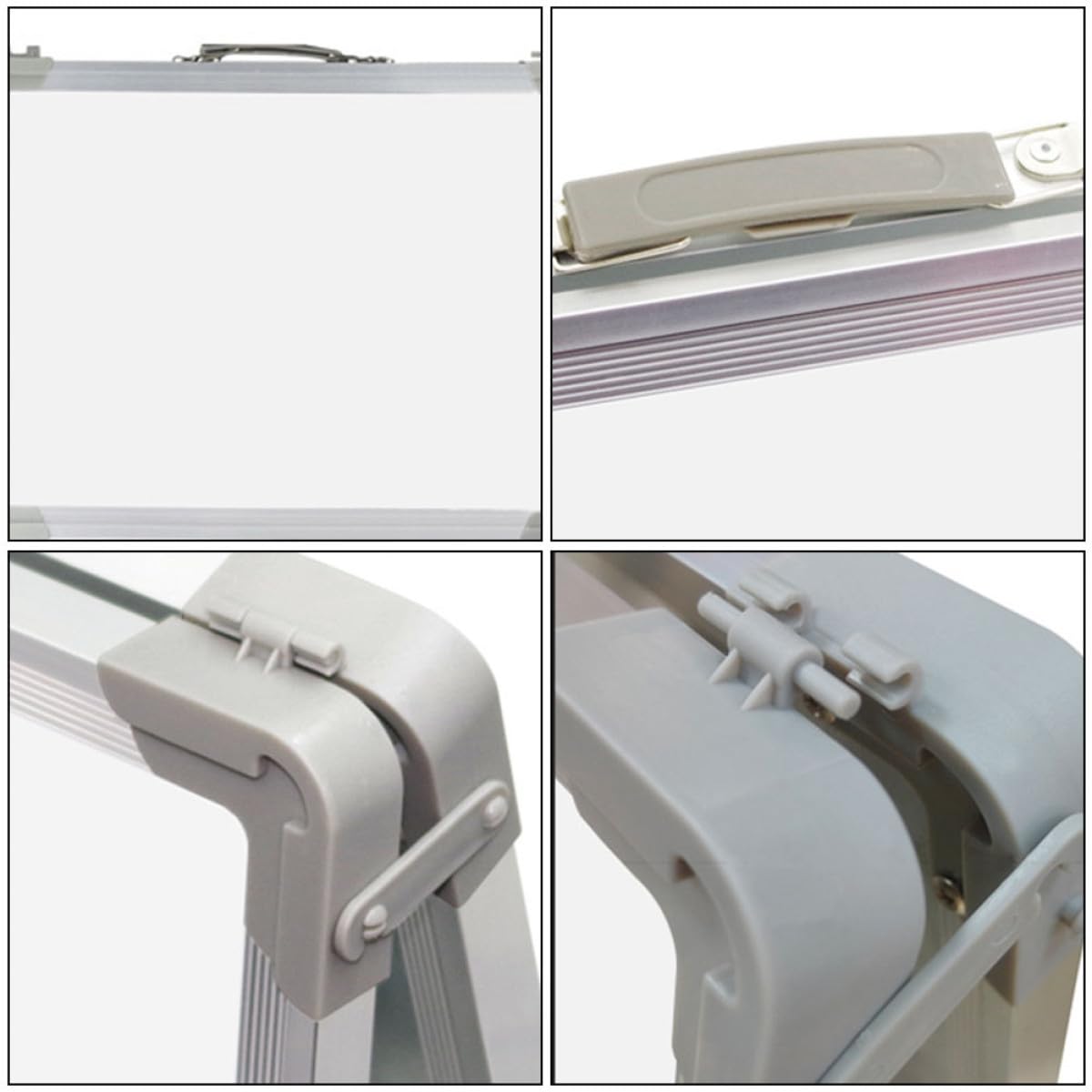 ifundom Lavagna Magnetica Bianca da Tavolo Pieghevole, Mini Lavagna Cancellabile a Secco Bifacciale Supporto Portatile per Ufficio e Casa, Bacheca Leggera per Appunti e Promemoria