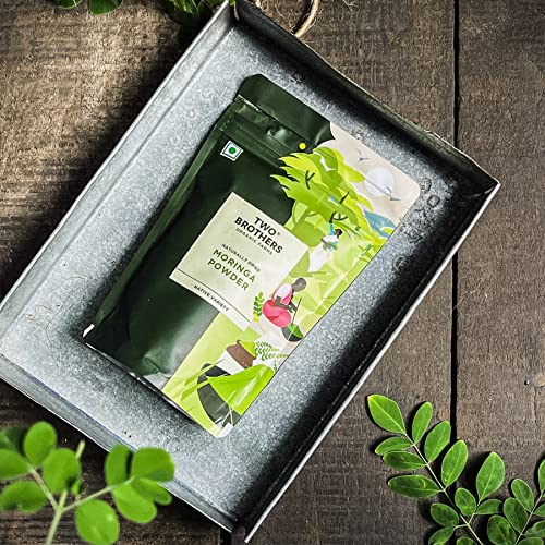 Two Brothers Organic Farms Moringa Powder, made using Farm Grown Organic Moringa Leaves (Drumstick) | Rich in Nutrients | Chemical Free Lab - Tested 100 gms - Image 3