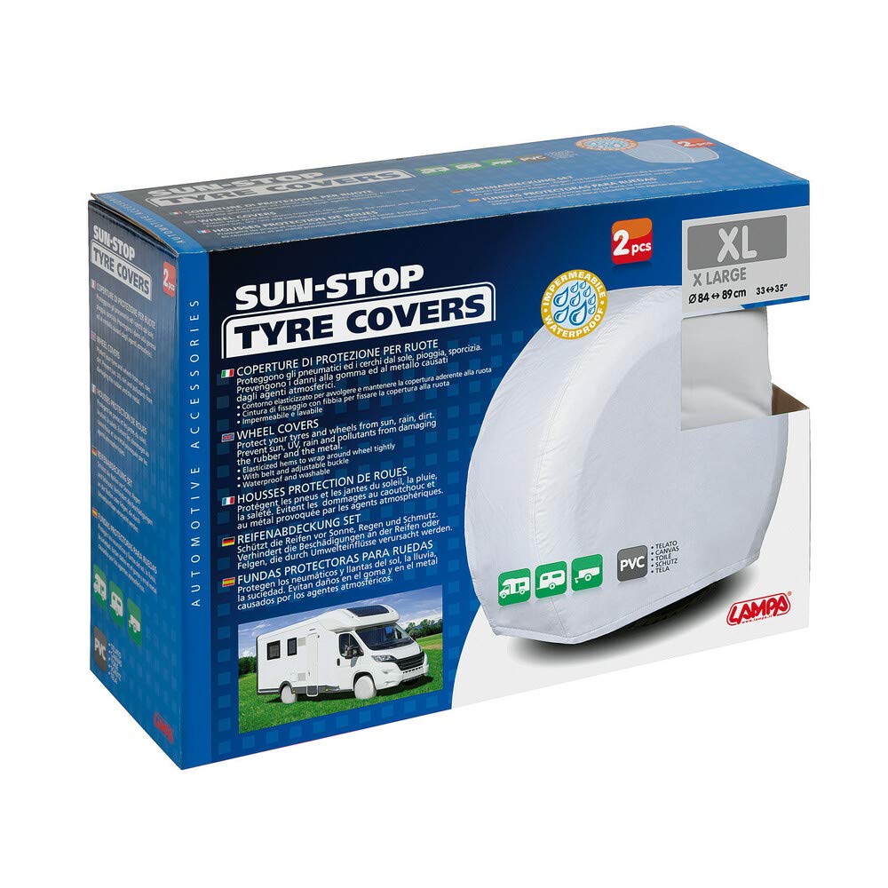 Lampa 15928 Sun-Stop, coperture di Protezione per Ruote, 2 pz - XL