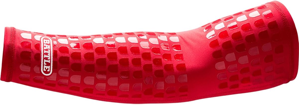 Battle Ultra-Stick Full Arm Sleeve – Compression Support Sleeves with Ultra-Tack Grip – Forearm and Elbow Protection, Single : Clothing