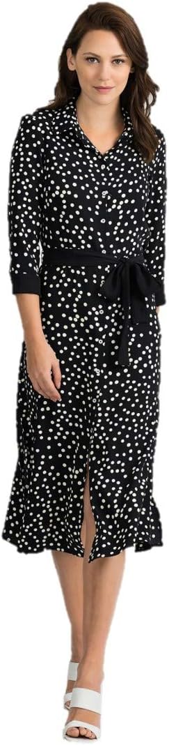 Joseph Ribkoff Black & Vanilla Dress Style 201387 - Spring 2020 Collection