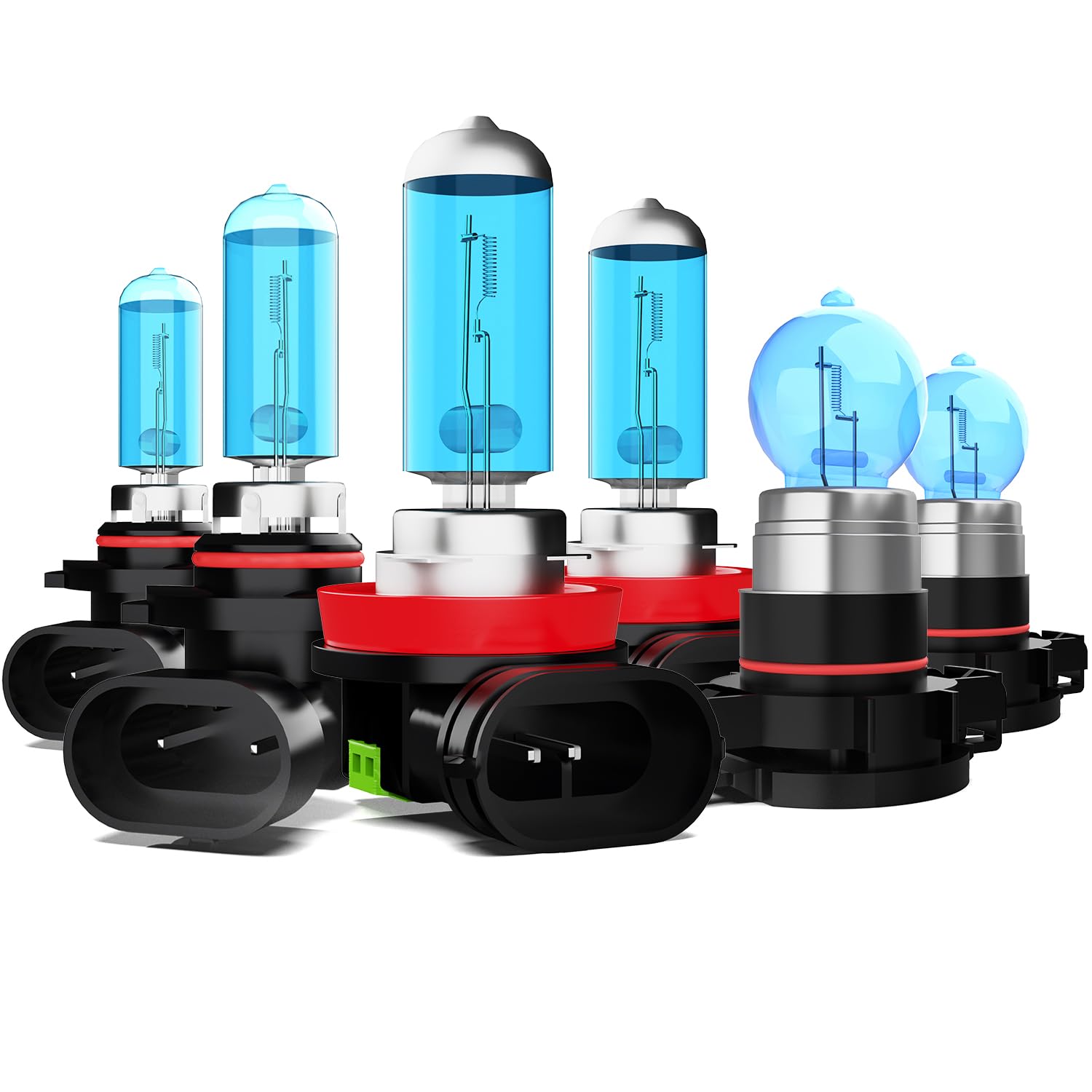 Light Bulbs Fit For GMC Yukon 2019, 9005 H11 5202 High Low Beam Fog Lights High Performance Halogen Headlight Bulb Combo, 6000K White Light, Pack of 6
