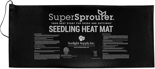 Super Sprouter estación de propagación con bóveda de 7 pulgadas, (4-Tray Heat Mat, 21 x 48 Inch)