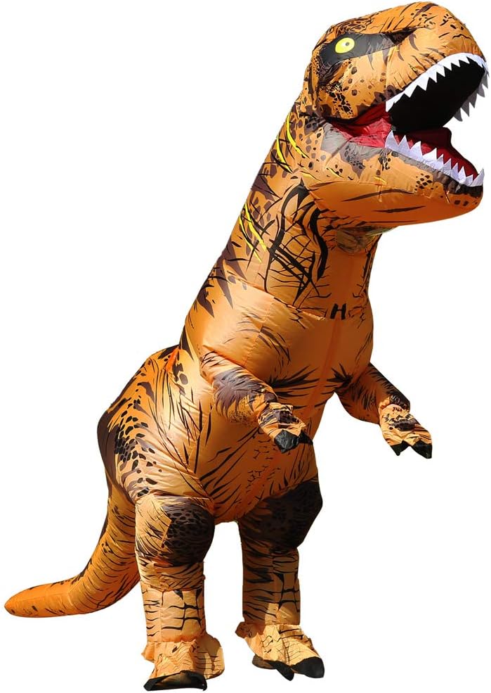 RHYTHMARTS Dinosaur Inflatable Costume Trex Costume Halloween Costumes Inflatable Costumes Fancy Dress for Adult