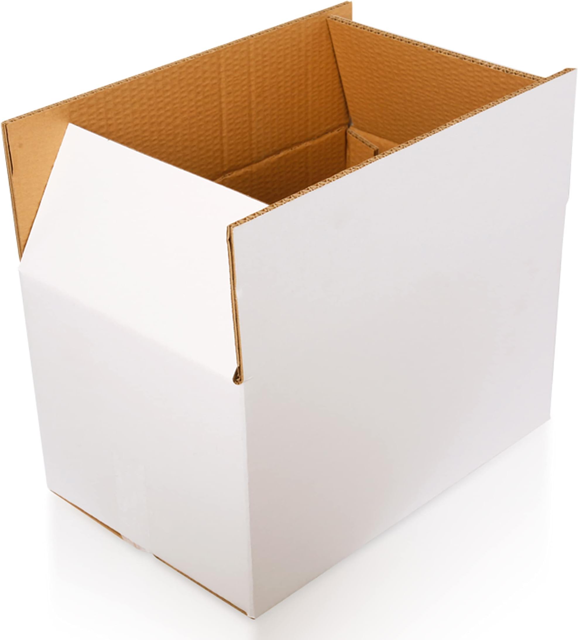 Topstar White Corrugated Small Shipping Carton Boxes - 20