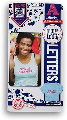 Letras con purpurina rosa para planchar para ropa, 54 piezas