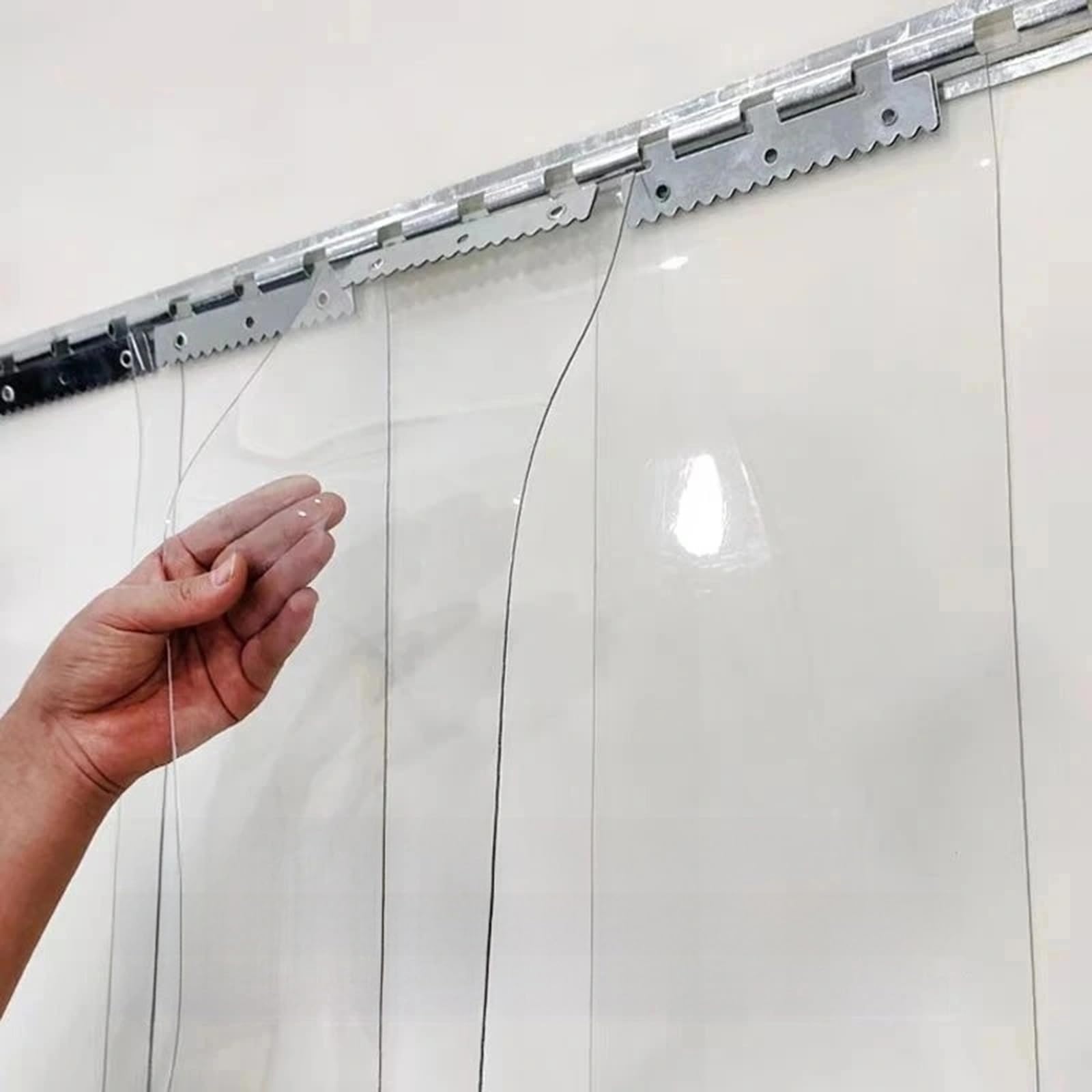 Cortina de PVC transparente para puertas frigoríficas y divisorias de 200-300 cm (210 cm, 250 cm)