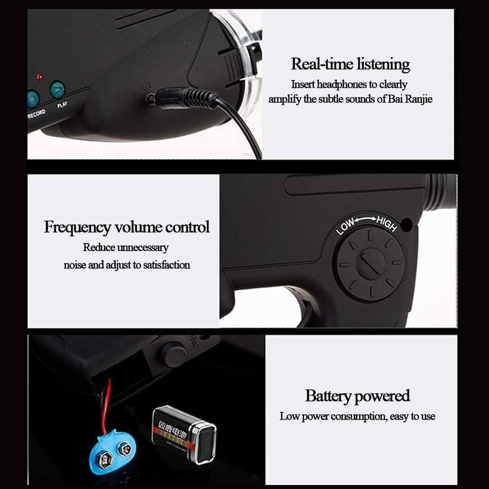 Device features including non-slip handle and digital listening