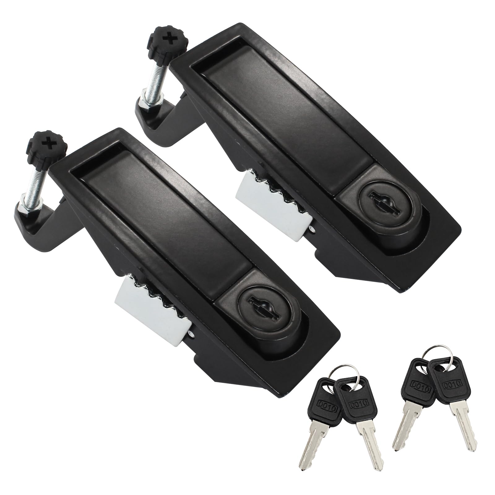 Bonsicoky 2 Pcs Compression Latch Lock, Black