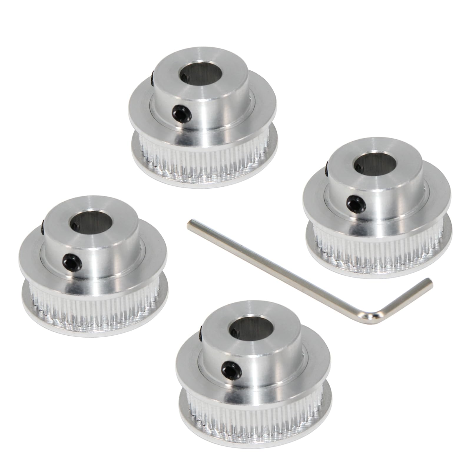 2GT Pulleys 80 Teeth 5mm Bore 80T Timing Belt Pulleys Synchronous Wheel Aluminum for Width 6mm Belt 3D Printers Parts, 4pcs/Pack(Size: 80T-5mm Bore) — Amazon image 20
