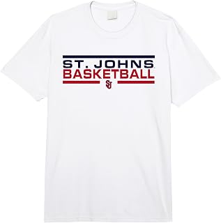 St. John's Red Storm Basketball Varsity White Comfort Colors Adult Heavyweight T-shirt