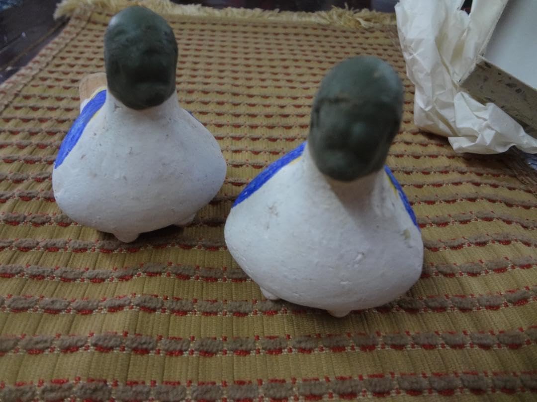 鳩笛・目なし鳩　１０羽セット●１９５０年代当時もの●郷土玩具土人形　民芸品　土笛 鳩笛・目なし鳩 10羽セット○1950年代当時もの○郷土玩具土