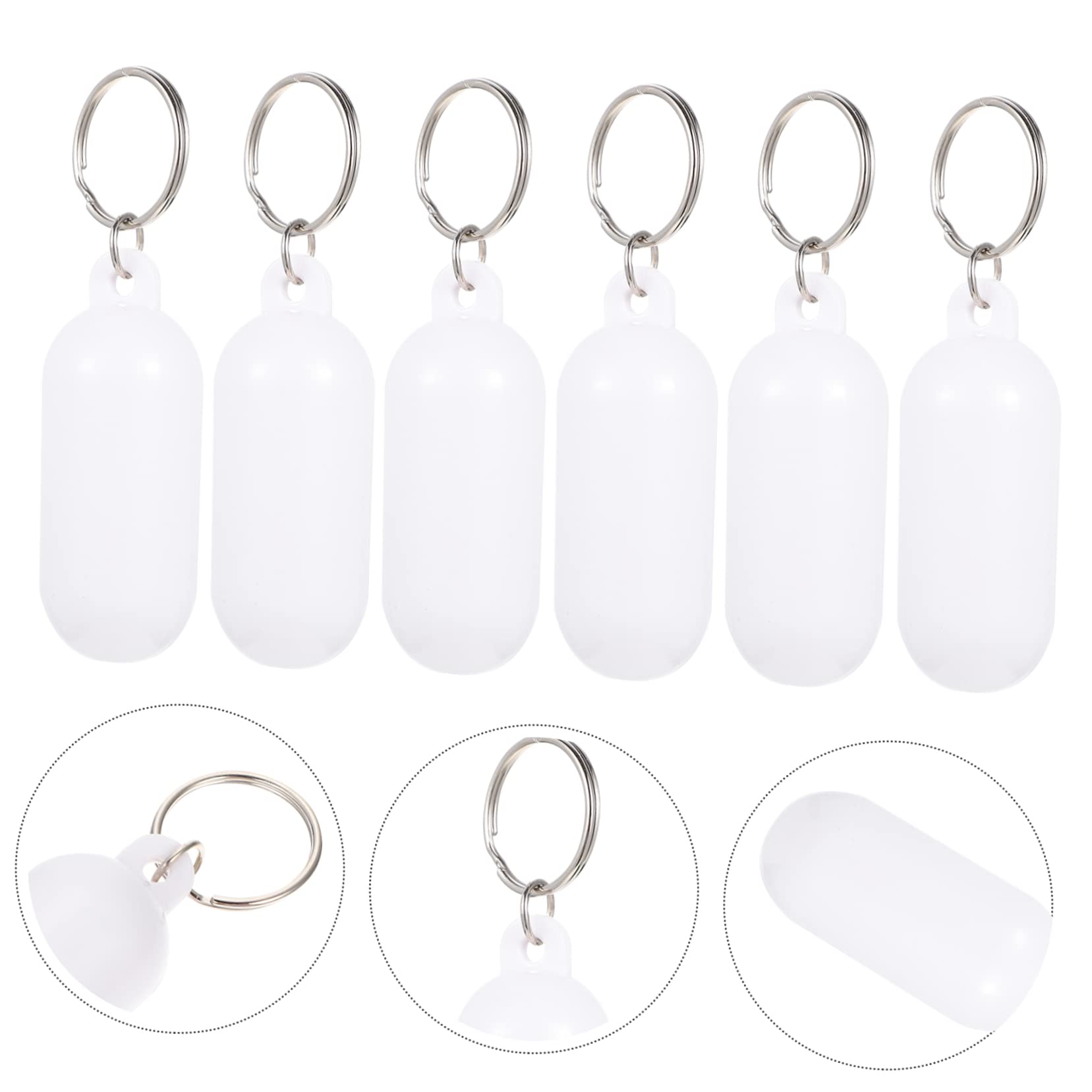 WOONEKY 24pezzi Portachiavi Galleggiante Acquatici Ciondolo Keychain Per Escursioni e Accessorio Per e Chiavi