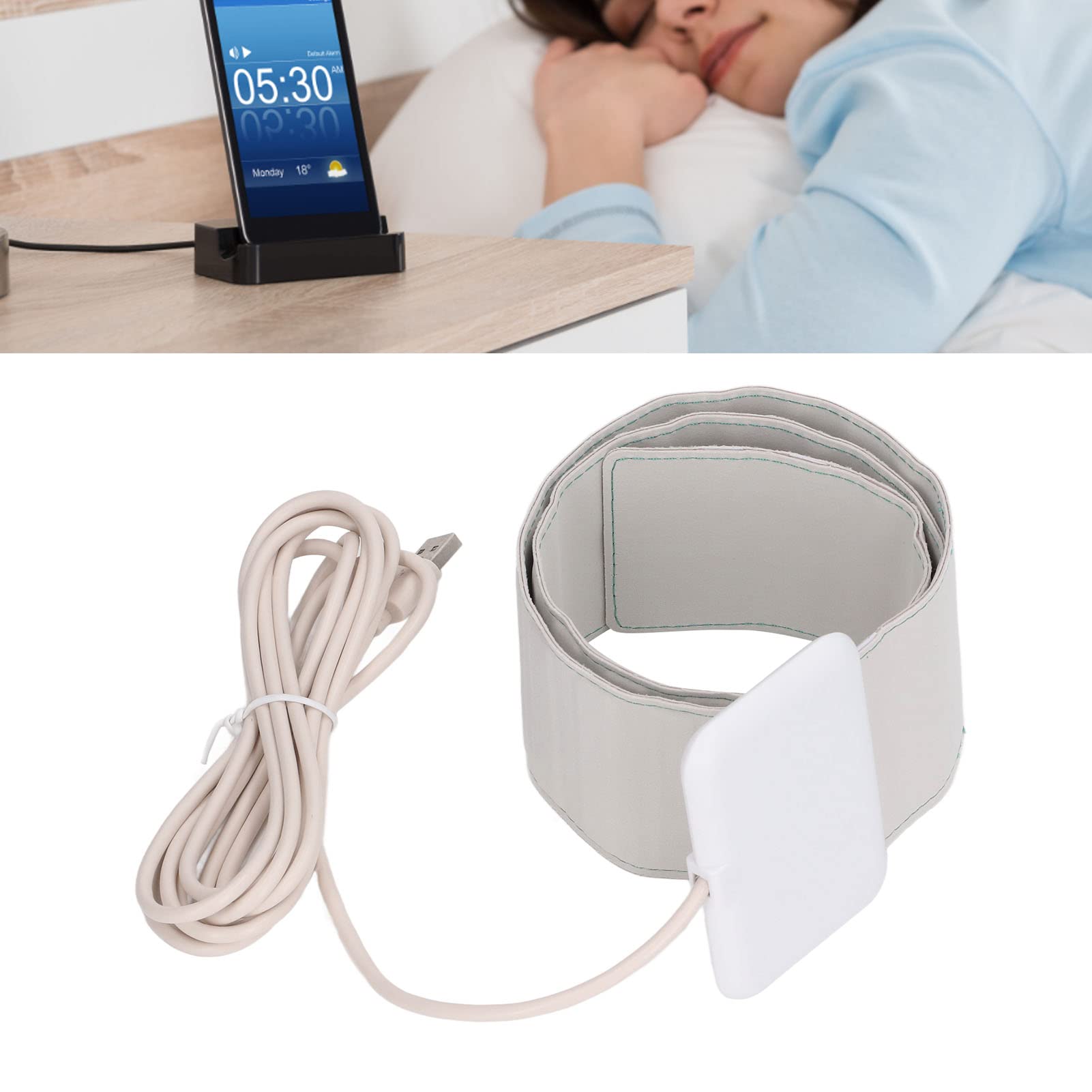 Coussin de Capteur de Moniteur de Sommeil Intelligent, Coussin de Moniteur de Sommeil ABS 5V Léger en Temps Réel pour l'hôpital