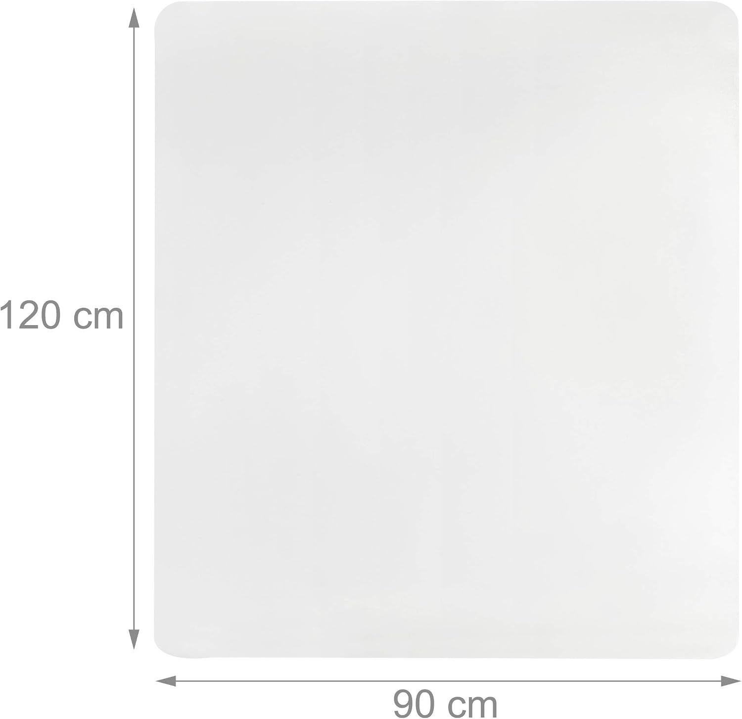 Relaxdays Office Chair Mat, Underlay, Floor Protector, Parquet, Carpet, Non-Slip, 90 x 120 cm, Clear, PVC.17 x 90 x 120 cm