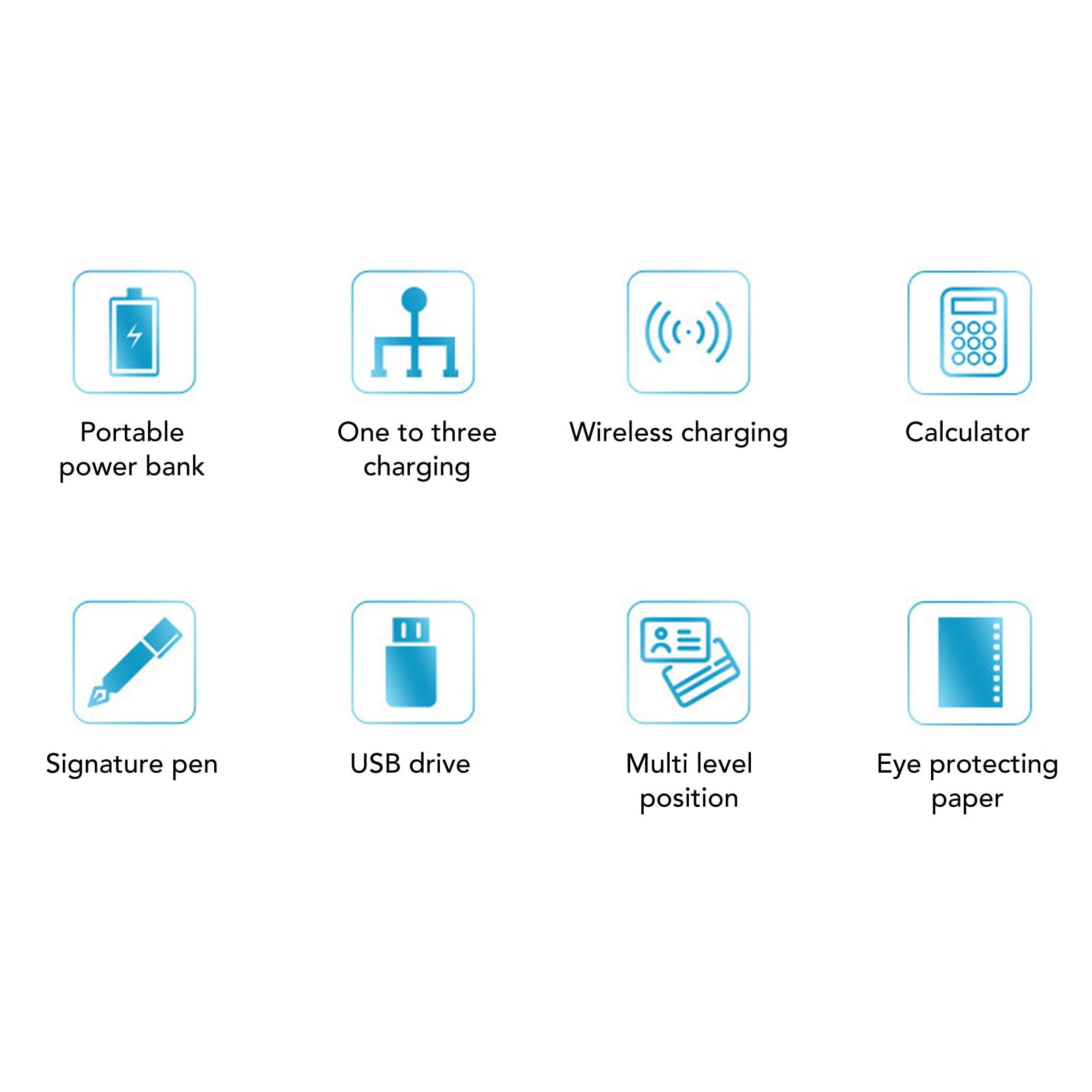 AUNMAS Notebook con Ricarica Wireless, Diario di Viaggio Ricaricabile con Notebook Professionale Leggero per attività Scolastiche