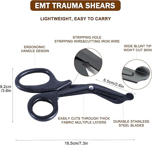 Miniatura 3 de Upgrade Tourniquet Pouch with Shear, Molle Tourniquet Holder, Tactical TQ Trauma Tourniquets Scissors(Without Tourniquet)