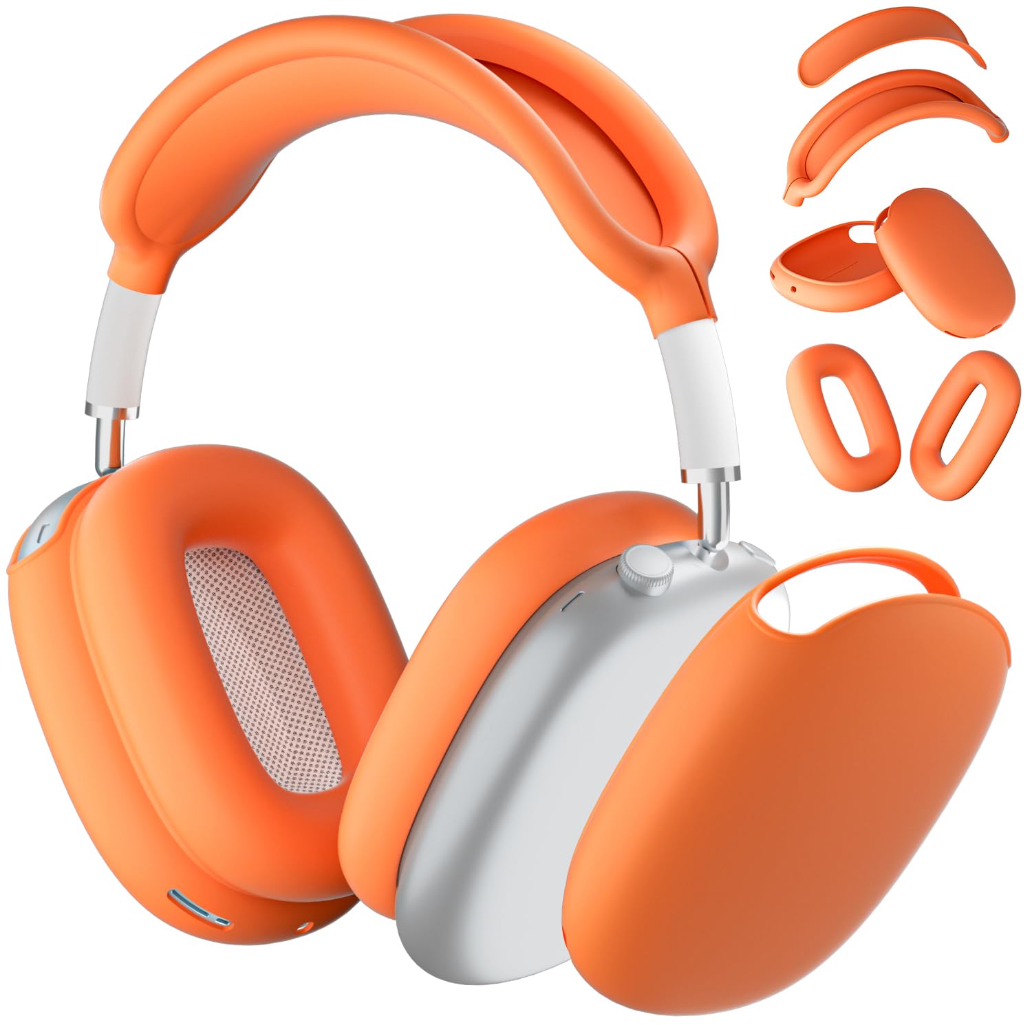 ATUAT for AirPods Max Headphones Case, Protective Silicone Case Cover Skin Accessories Anti-Scratch for Women Men for Apple AirPods Max 2024/2020 (