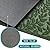 Bulijojo Outdoor Indoor Entrance Doormats,Durable Heavy Duty Welcome Mat,Thick Absorbent Natural Rubber Non Slip Mat,Easy Clean Entryway Rug 17x30 Inch Leaves Green