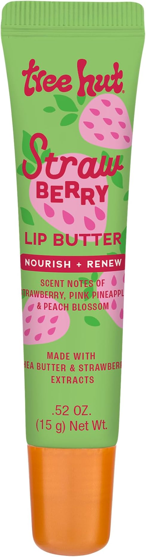 Strawberry Sugarlips Lip Butter, Hydrating Lip Care for Soft, Smooth & Nourished Lips, 0.52 fl oz