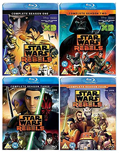Star Wars Rebels Season 1-4 Complete Blu Ray Collection: Star Wars Rebels Season 1 / Star Wars Rebels Season 2 / Star Wars Rebels Season 3 / Star Wars Rebels Season 4