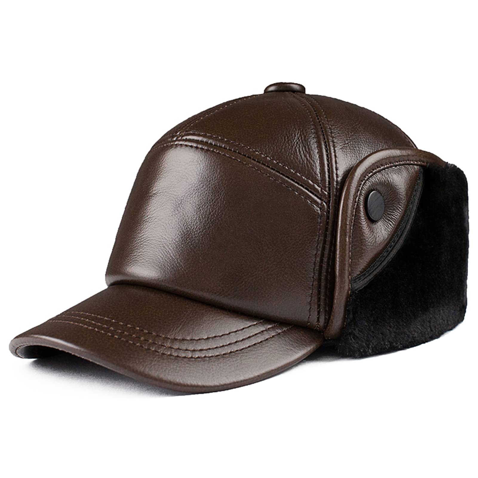 Sombrero de Caza de Invierno para Hombre y Mujer Gorra de béisbol con Visera Sombrero con orejera cálido Sombrero de trampero de esquí al Aire Libre