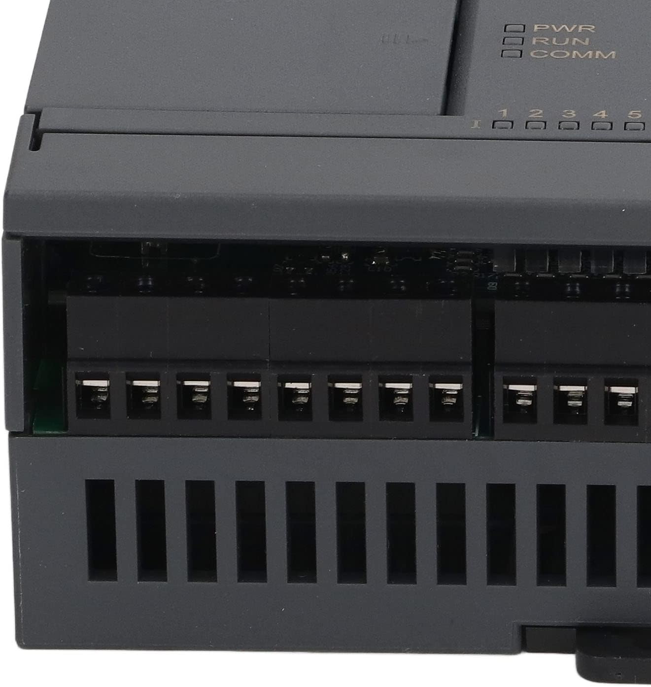 Remote IO Acquisition Programmable Logic Controller Module with CANopen Interface, 8 DI 8 DO 6 AI 2 AO, DC 20-28V, Compatible with Delta Inovance Xinjie and Schneider