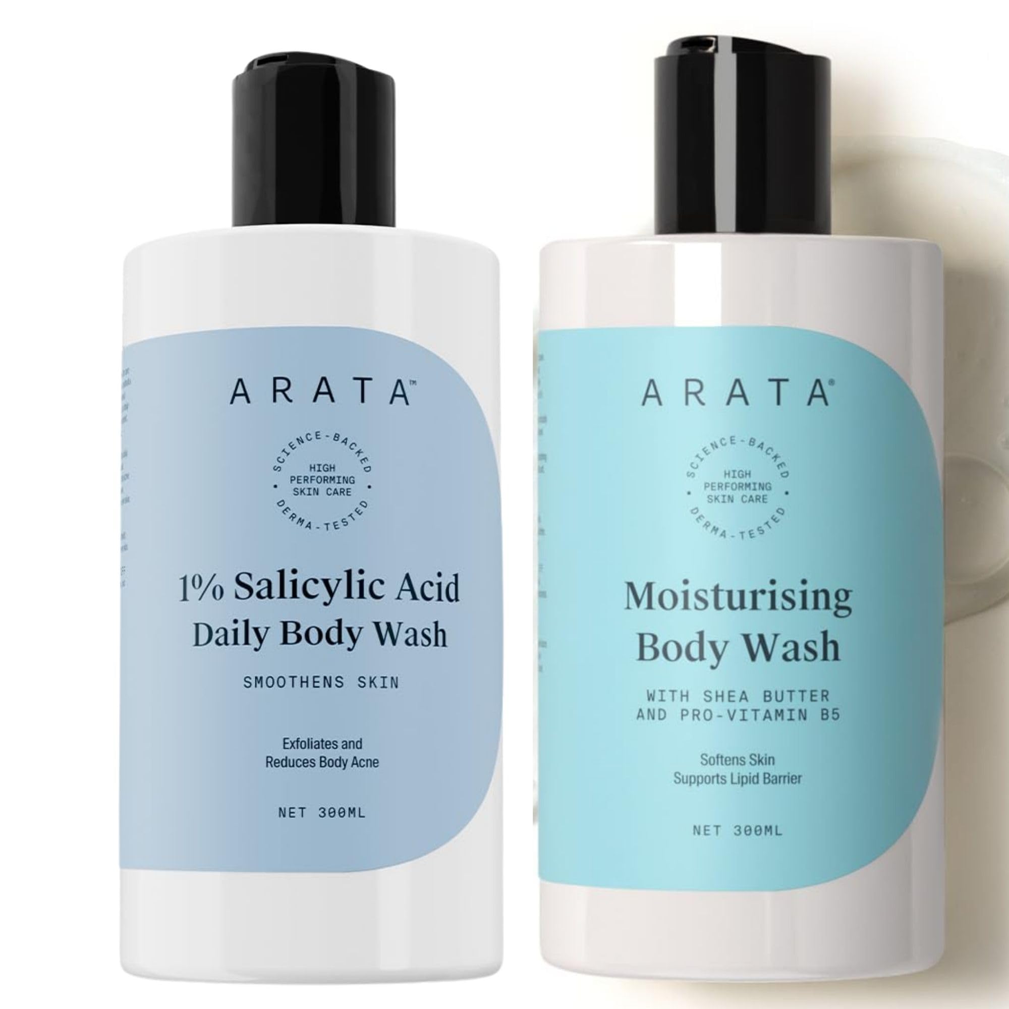Arata 1% Salicylic Acid Body Wash for Bacne, Bumpy & Strawberry Skin | Exfoliates, Cleanses & Smoothens | Moisturising Shea Butter & Glycerine | Paraben & Silicone-Free | For All Skin Types | 300ml-image-36