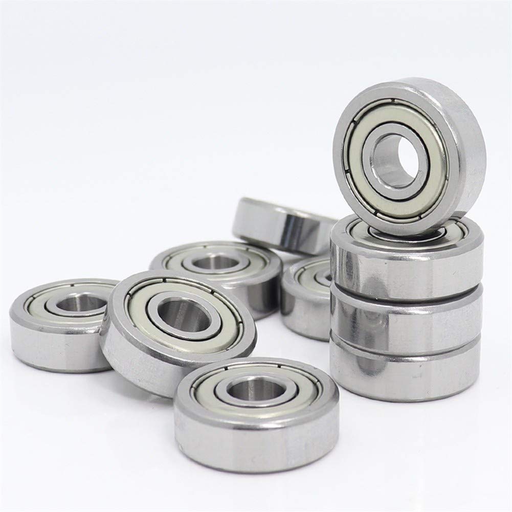 Rodamiento 628ZZ de bolas en miniatura ABEC-5 acero cromado 8x24x8 mm pack de 10 unidades