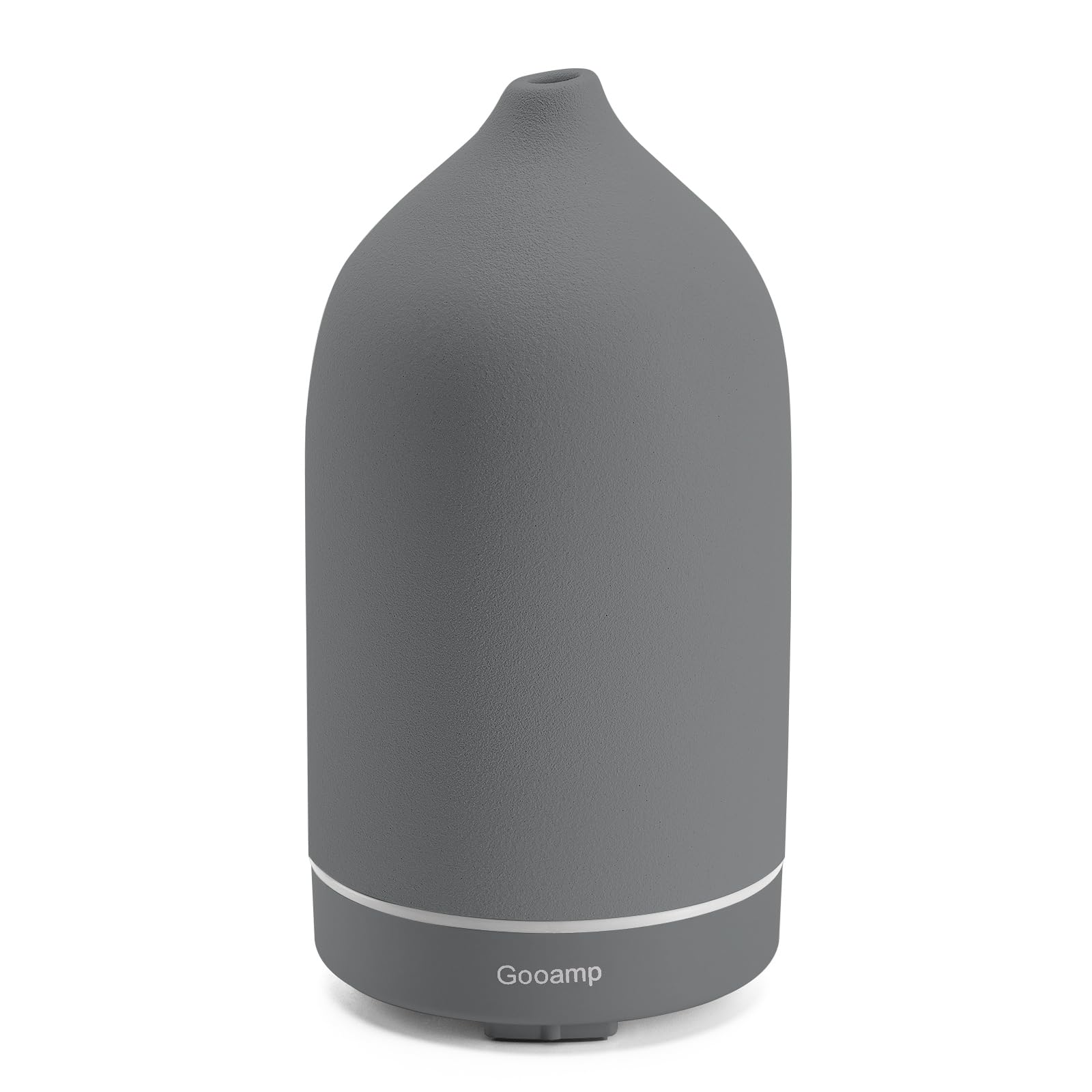 Ceramiczny dyfuzor olejków eterycznych 200 ml, ultradźwiękowy aromaterapia i nawilżacz z 7-kolorowymi światłami LED, automatyczne wyłączanie, podstawa słojów drewna, timer 1H/3H/6H, zapach do domu