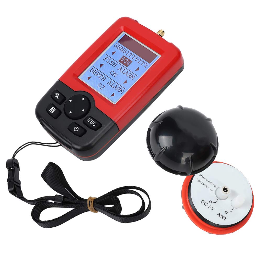 Detector de peces inalámbrico portátil, sensor sonar, señuelo de pesca, ecosonda