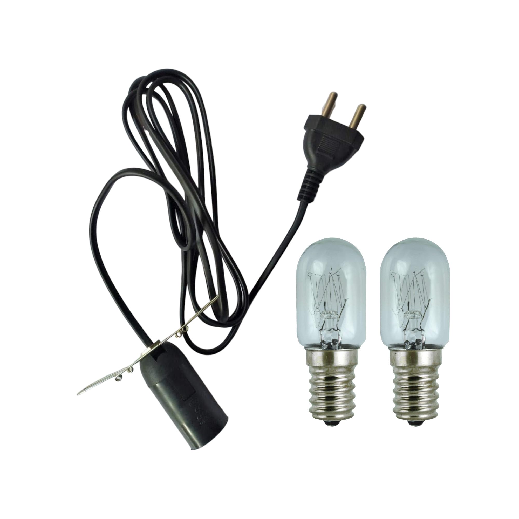 The Craft House Himalayan Salt Lamp Wire Set With Bulb Holder And 2 Whirlpool 15 Watts Durable Pigmy Bulbs (E14,Copper, Pack of 1) (B08F3BM44P) Amazon Price History, Amazon Price Tracker