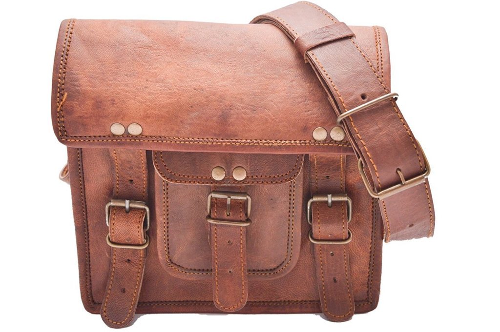 Anshika International 11inch Stylish Real Leather Side Sling Bag for Women Office Traveling Bag