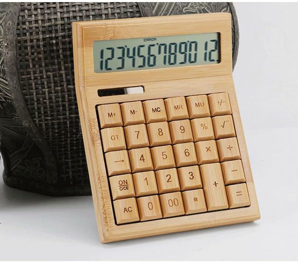 電卓 ポケットサイズ計算機12桁のディスプレイの木粒穀物の標準計算機が大きい Lcd 在宅学生のための大きな敏感なボタンを表示します Color C B09t6bzcvy 8125 Idu ビジネス電卓 色 C Www Bloompsychologyservices Com