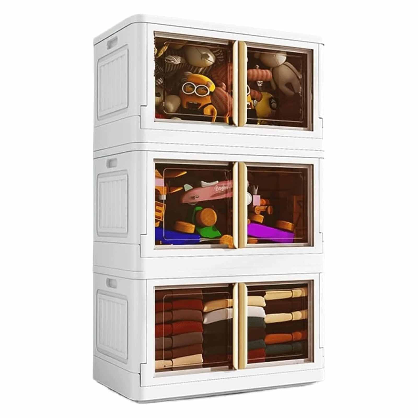 Cajas almacenaje, baño Cocina Caja apilable,organizadoras Cajas plastico para Sala de Estar con Tapa y Ruedas dormitorios Cajas almacenaje almacenaje plastico