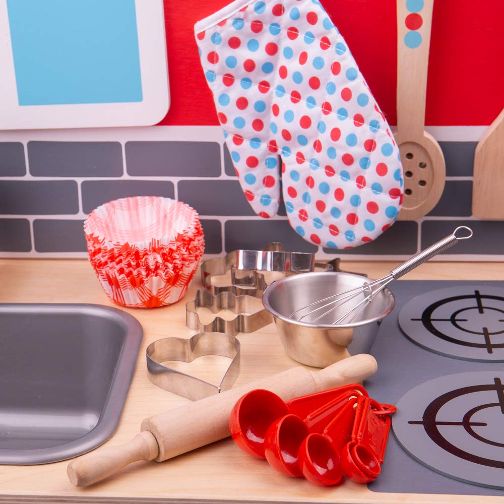 Bigjigs Toys Kit Ustensiles de Pâtisserie Pour Enfant | Jouet de Cuisine Pour Enfant | Jeu de Cuisine | Apprendre à Cuisiner | Jouet Traditionnel Bigjigs Toys Kit Ustensiles de Pâtisserie Pour Enfant | Jouet de Cuisine Pour Enfant | Jeu de Cuisine | Apprendre à Cuisiner | Jouet Traditionnel