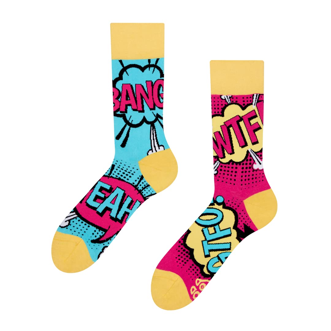 Dedoles Calzini Unisex Donna Uomo & Bambini Calze Cotone con tanti Design divertenti Calcio Bicicletta Piante Cavalli Regalo sinistra destra diversi