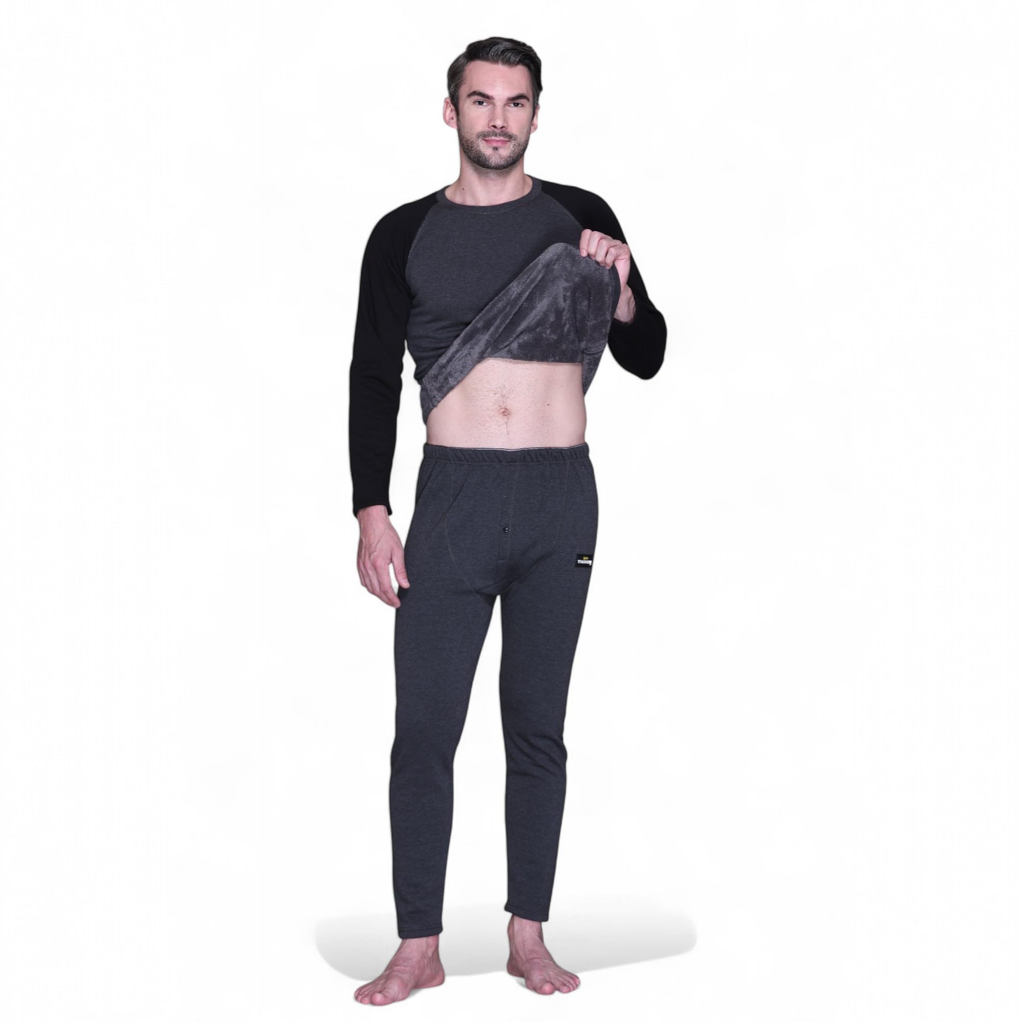 TFA | Mens | Thermal Set (Top and Bottom) | Fur Inside | Round Neck | Full Sleeves |-image-30