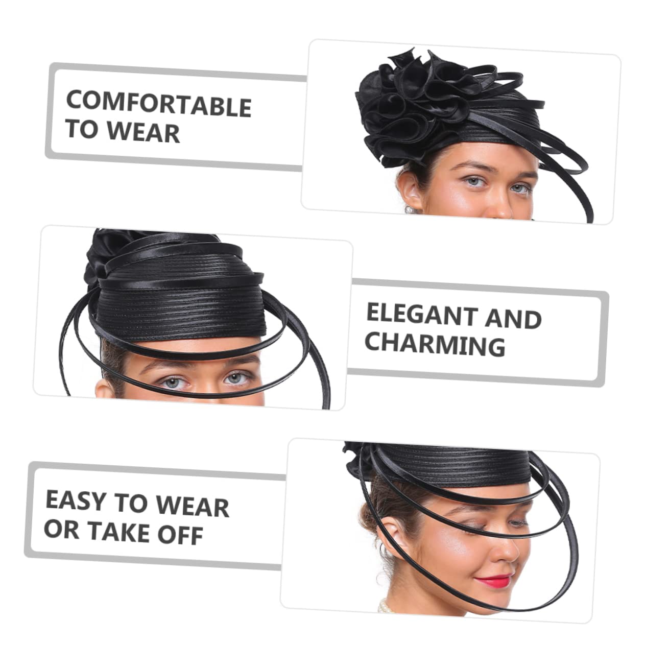 2piezas Sombrero Fascinator De Mujer Para Bodas y Fiestas Accesorio De Cabeza Elegante Para Ceremonias y Eventos Diseño Ligero y Cómodo Para Fiesta De Té y Banquetes