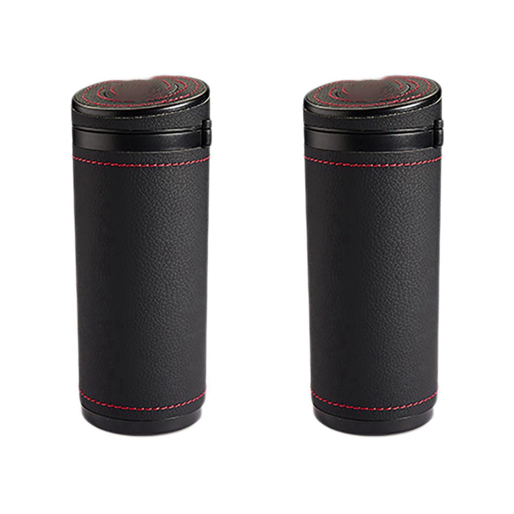 Cwmiibili 2X Tissue Box General Auto Round Paper Tube Safety Broken Window Tissue Cup Car Home Paper Tube Black
