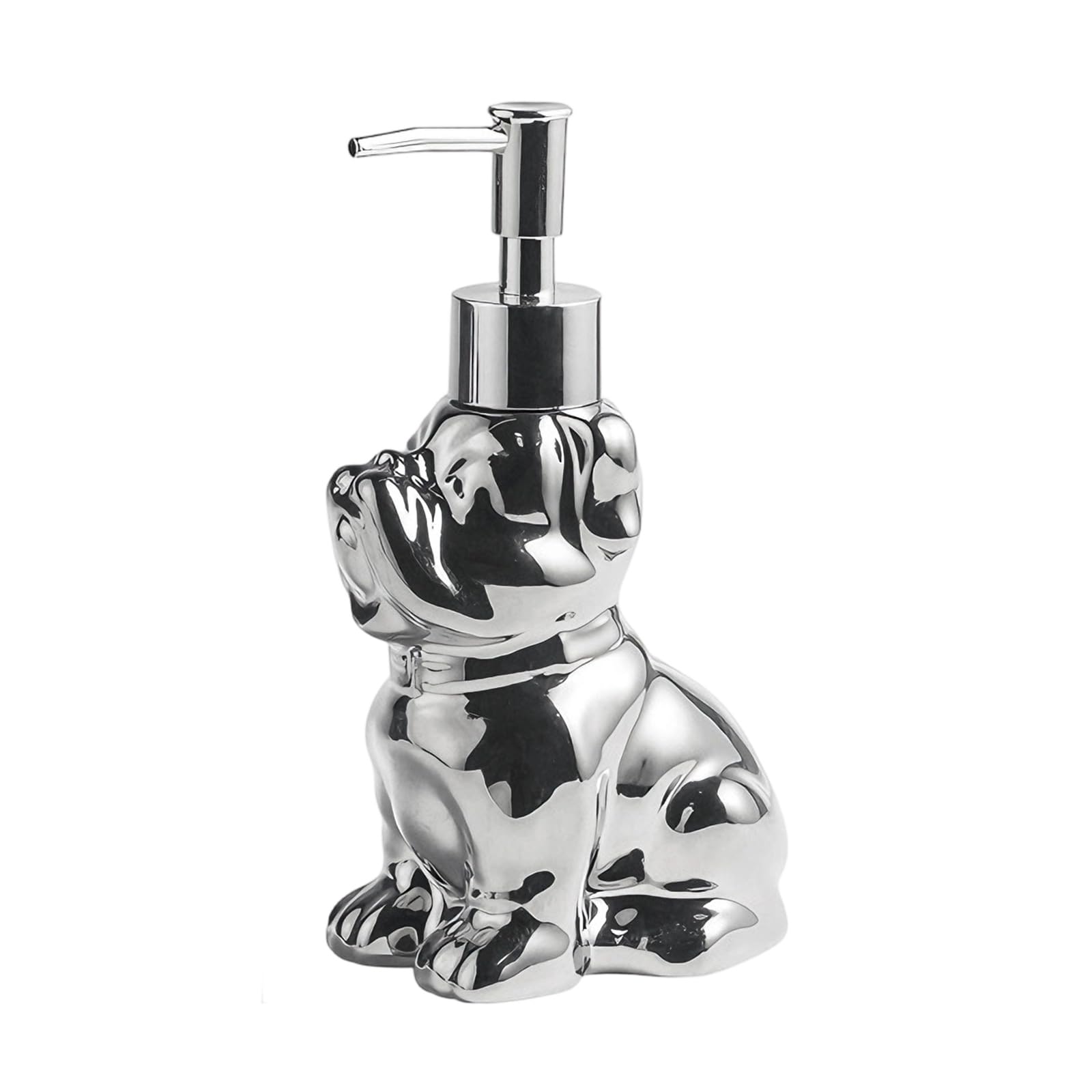 Kalttoy Silver Ceramic Soap Dispenser Bottle For Bathroom Kitchen Use With Soap Lotion Shampoo Applicability Practical Essential Lotion Container Bottle For Bathroom