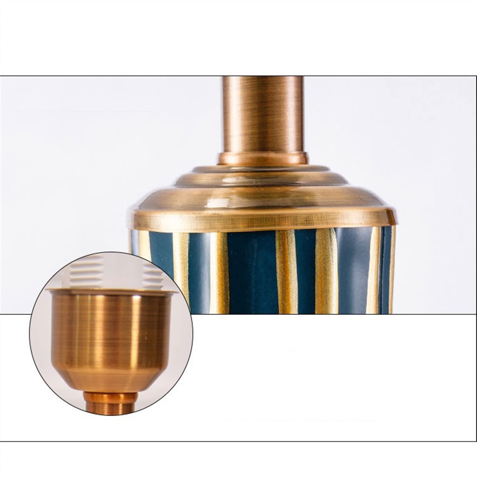 Lampki nocne Amerykańska Lampa Stołowa Sypialnia Lampka Nocna Europejska Luksusowa Sztuka Dekoracja Ceramiczna z Abażurem Tkaninowym Wystrój domu