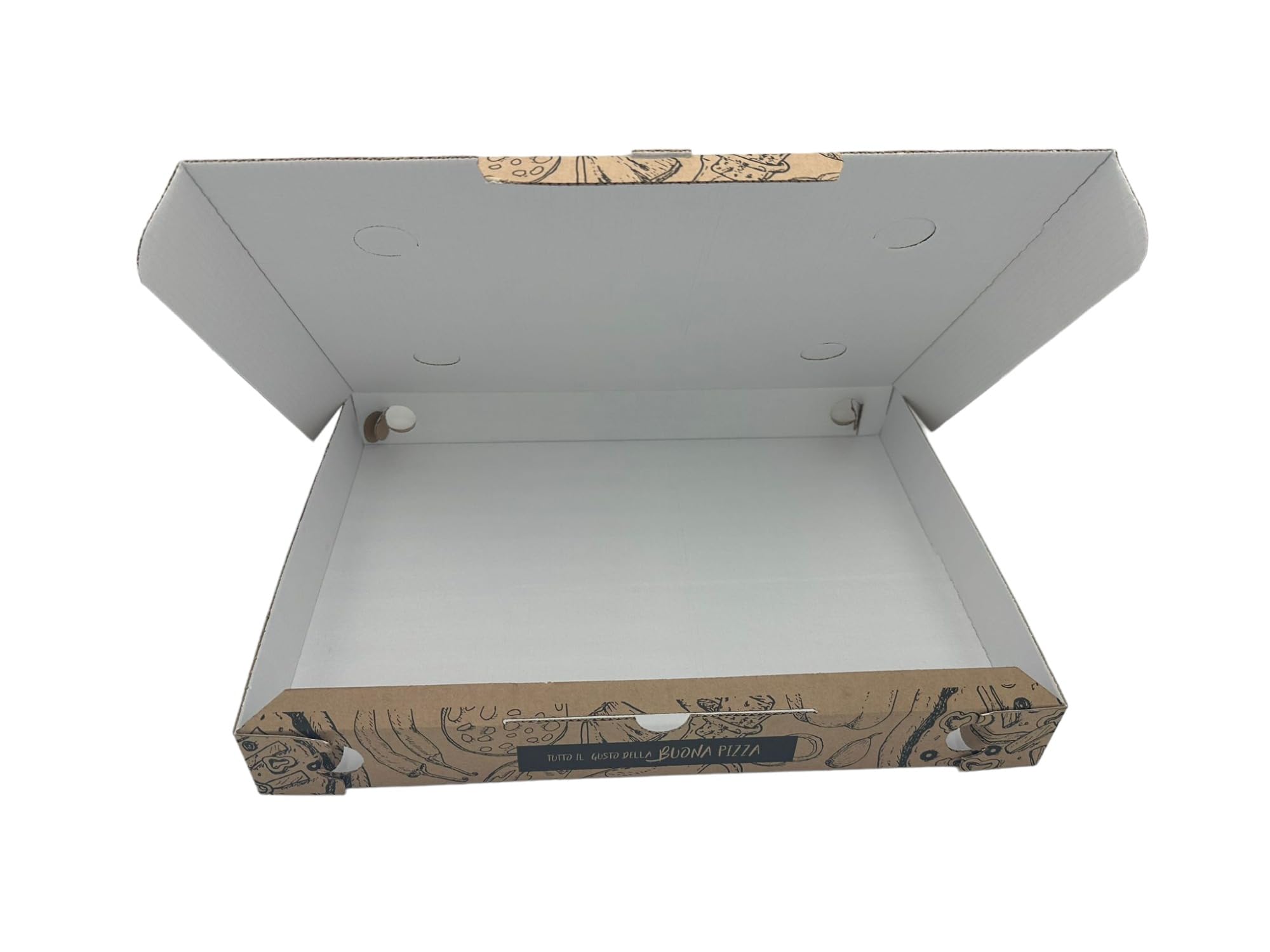 Contenitore rettangolare in cartone ondulato 30x40cm 60 pezzi