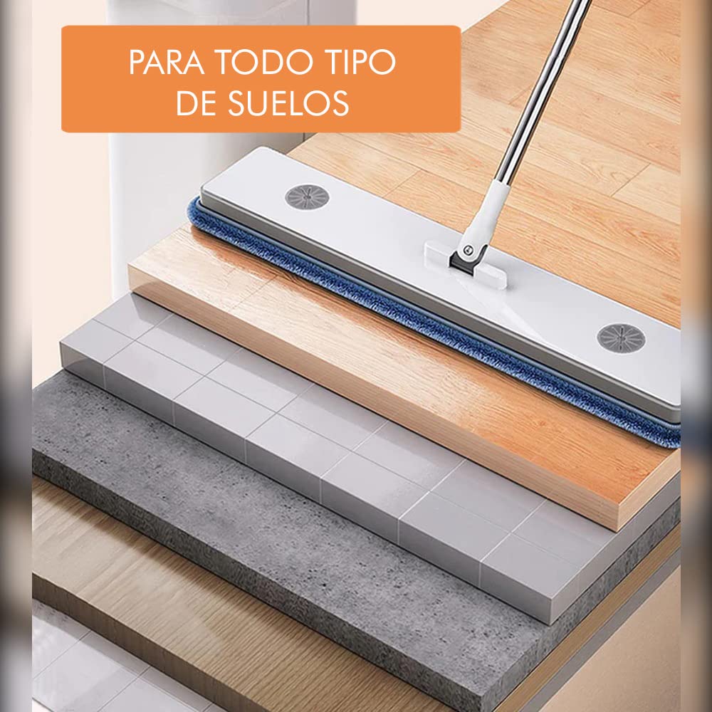 JOYBOS Balai à Main avec essoreur et Coussinets en Microfibre