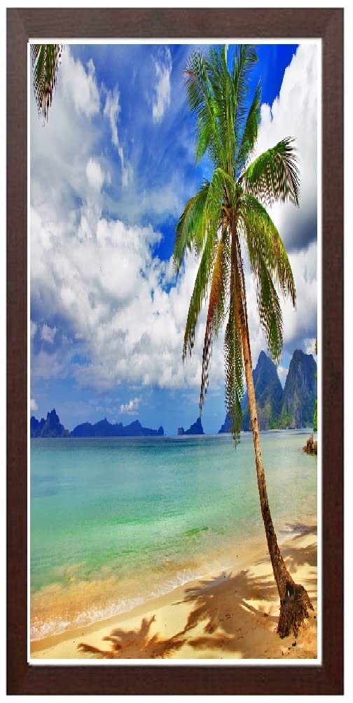 Hosuer Dark Acrylic Glass Oak Picture Frame Wood Photo Frame Wall Hanging Poster Frames For Walls 60Cm X 35Cm