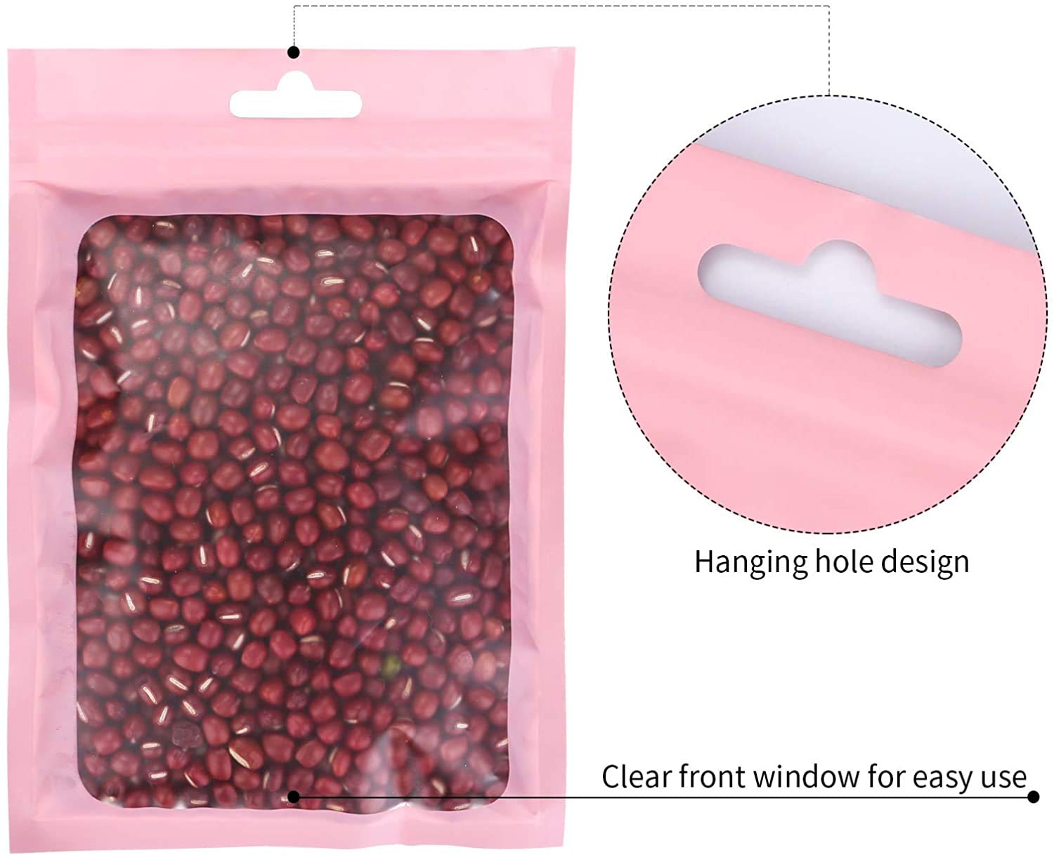 XFXIA Lot De 100 Sacs Hermétiques Refermables En Mylar, étanches