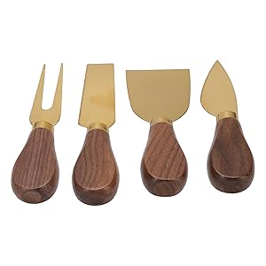 Fabater Mesa con Herramientas de Queso de Acero en Acero Inoxidable Libertad en el Horquilla de Ampliación de Libertad de Inoxidable para Cortar la Carne Fría Idealmente para la Producción de Queso