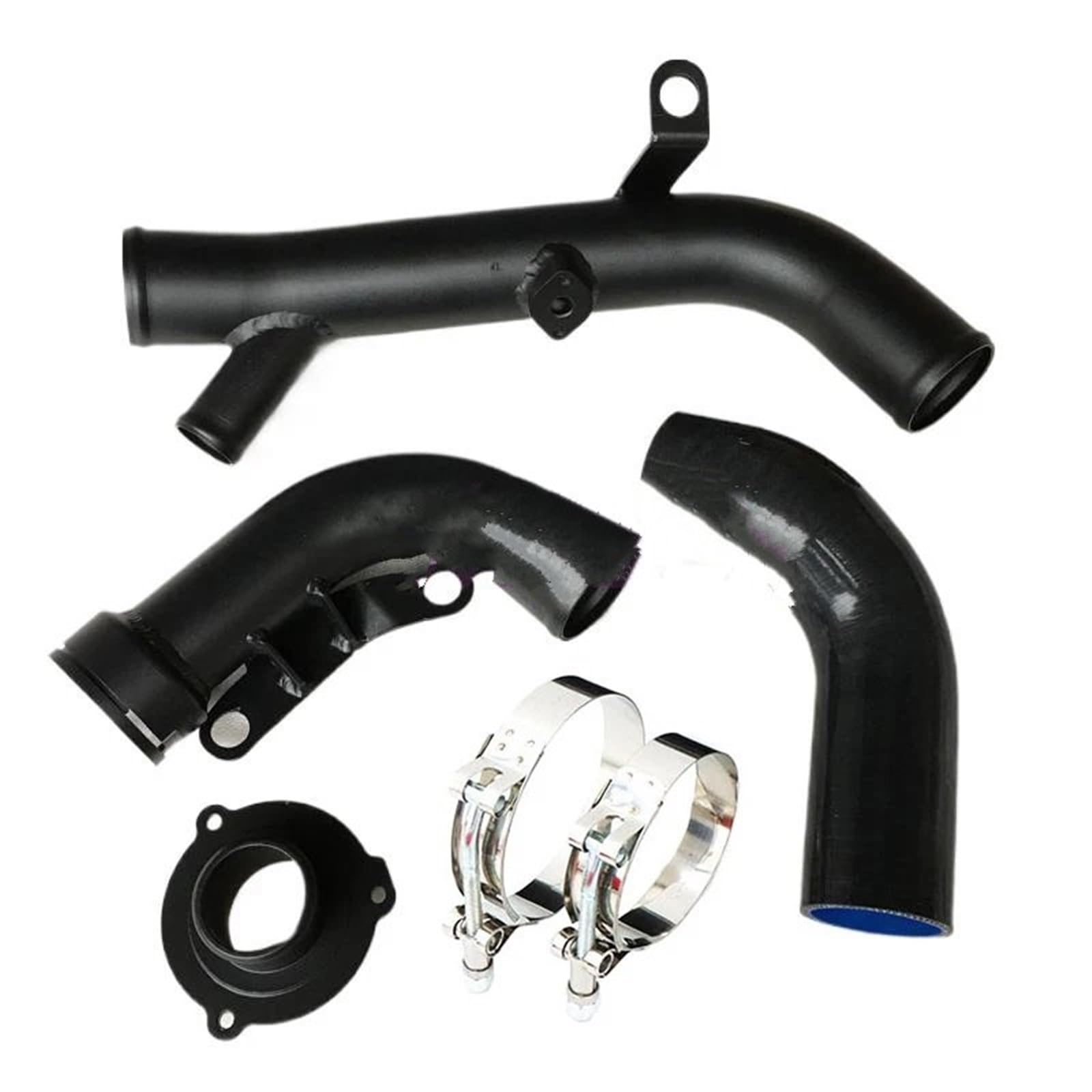 Turbocharger Fit for TTS R20 Golf 5 6 Golf R ED30 Mk5 ED35 Mk6/fit for Scirocco R Mk3/ A3 S3 2.0 TFSI K04 EA113 Turbo Discharge Pipe(MK5-TP-B Black)